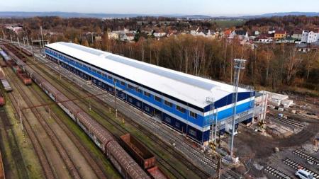 České dráhy dokončují moderní halu v Chebu za 755 milionů