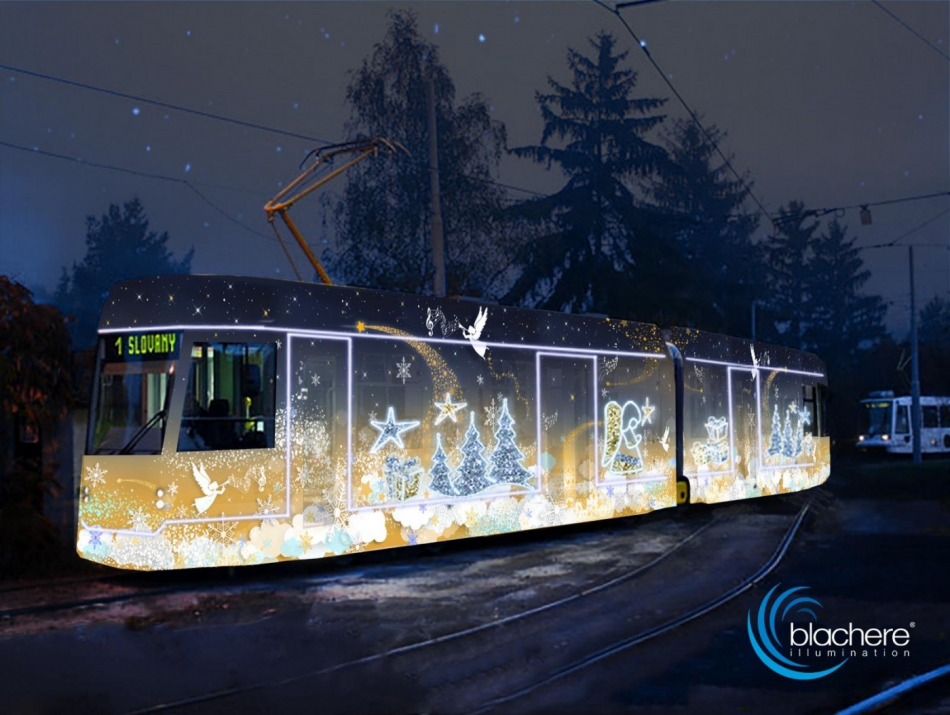 Vánočně nazdobená tramvaj láme rekordy, těší se na ni tisíce Plzeňanů
