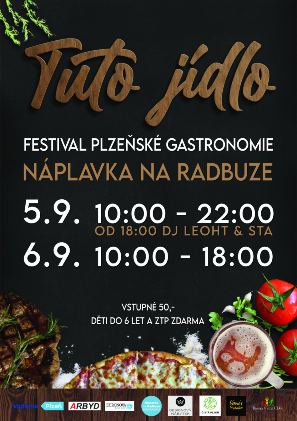 Food festival TUTO jídlo provoní již tento víkend plzeňskou Náplavku na Radbuze