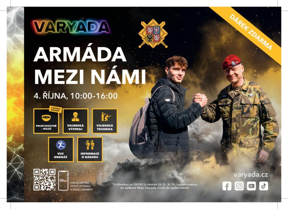 Armáda mezi námi. Varyáda chystá zážitek pro celou rodinu!