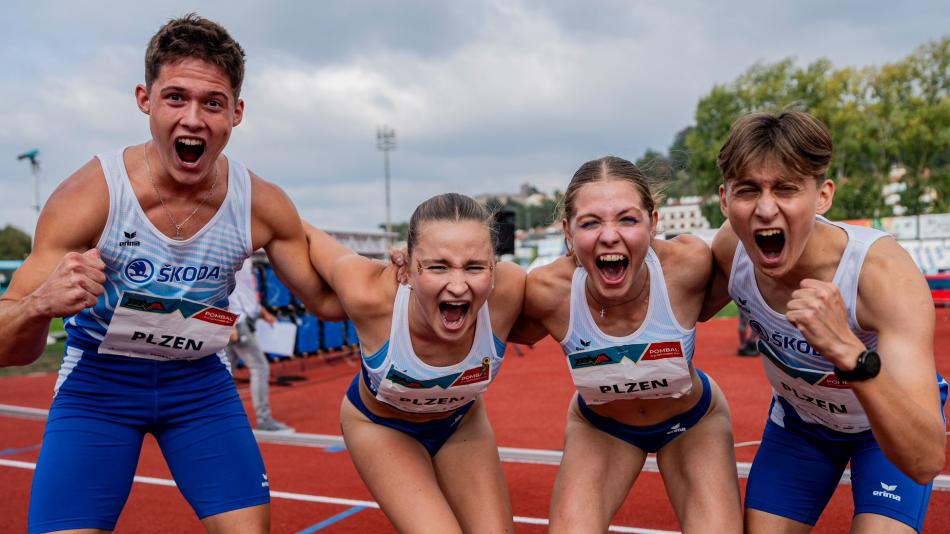 Obrovský úspěch plzeňské atletiky. Škoda Plzeň je třetím nejlepším juniorským týmem v Evropě