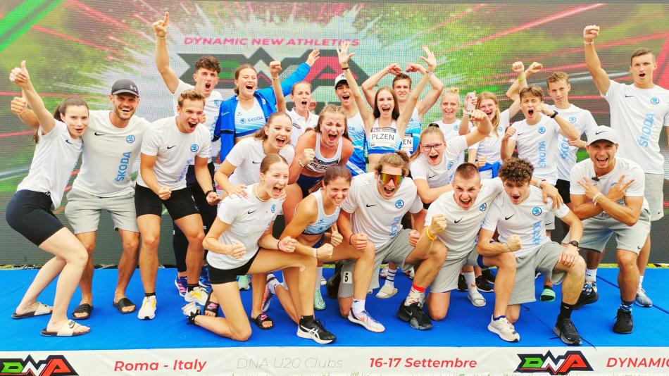 Plzeňská atletika zářila v Itálii. Škoda je pátý nejlepší tým v Evropě