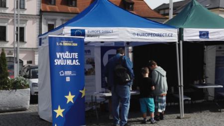 V Klatovech si připomněli výročí vstupu ČR do Evropské unie.