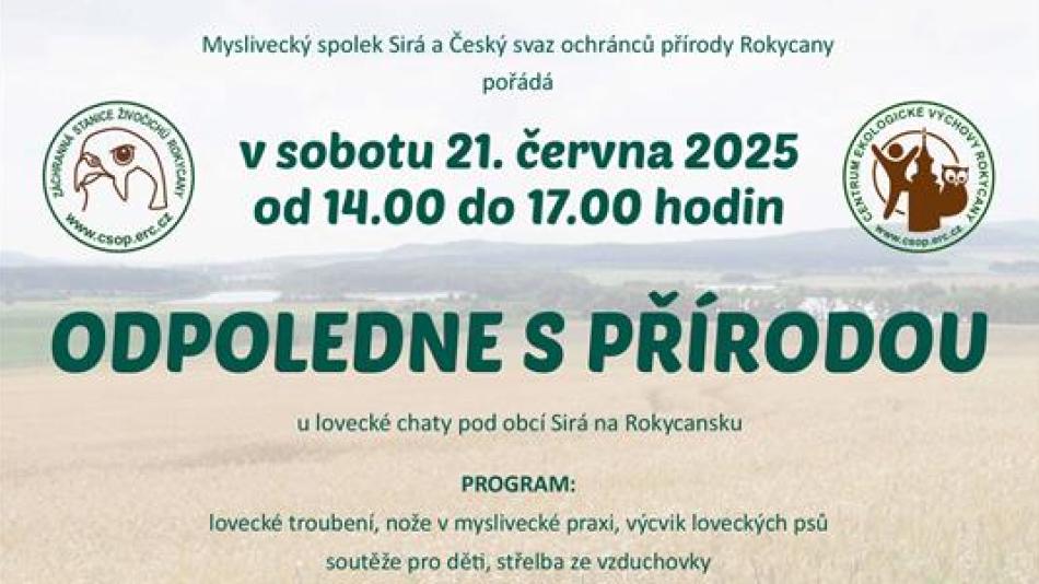 Odpoledne s přírodou osloví veřejnost, připraven je program pro malé i velké