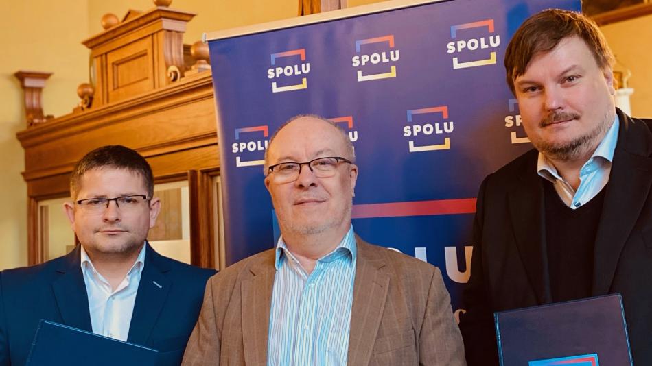 ODS, TOP 09 a KDU-ČSL půjdou do komunálních voleb v Plzni jako koalice Spolu