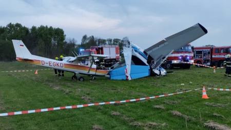 Květnovou srážku dvou letadel v Klatovech policie posoudila jako přestupek