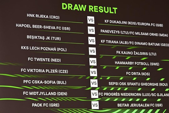 Fotbalisté Plzně už znají prvního soupeře v boji o základní skupinu Evropské konferenční ligy