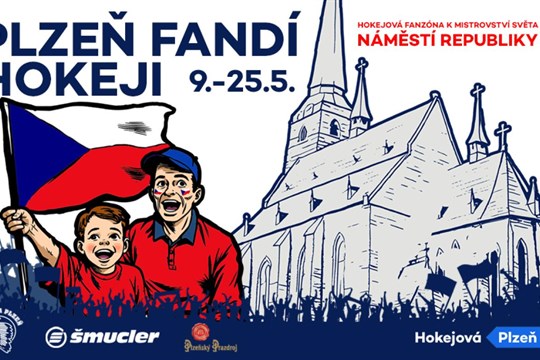 Plzeň bude žít hokejem. Na mistrovství světa chystá promítání i fanzónu na náměstí Republiky