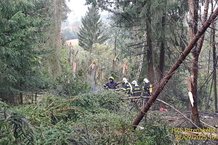 U Balkové na Plzeňsku spadlo menší letadlo. Minimálně jeden člověk zemřel!