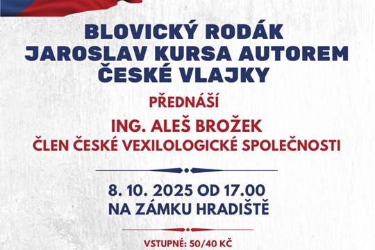 Blovice si připomenou 150 let od narození autora české vlajky