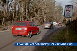 Rekonstrukce Dobřanské ulice na Valše v Plzni pokračuje