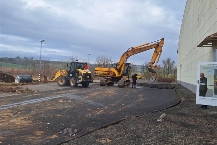 Stavební práce na domažlickém zimním stadionu